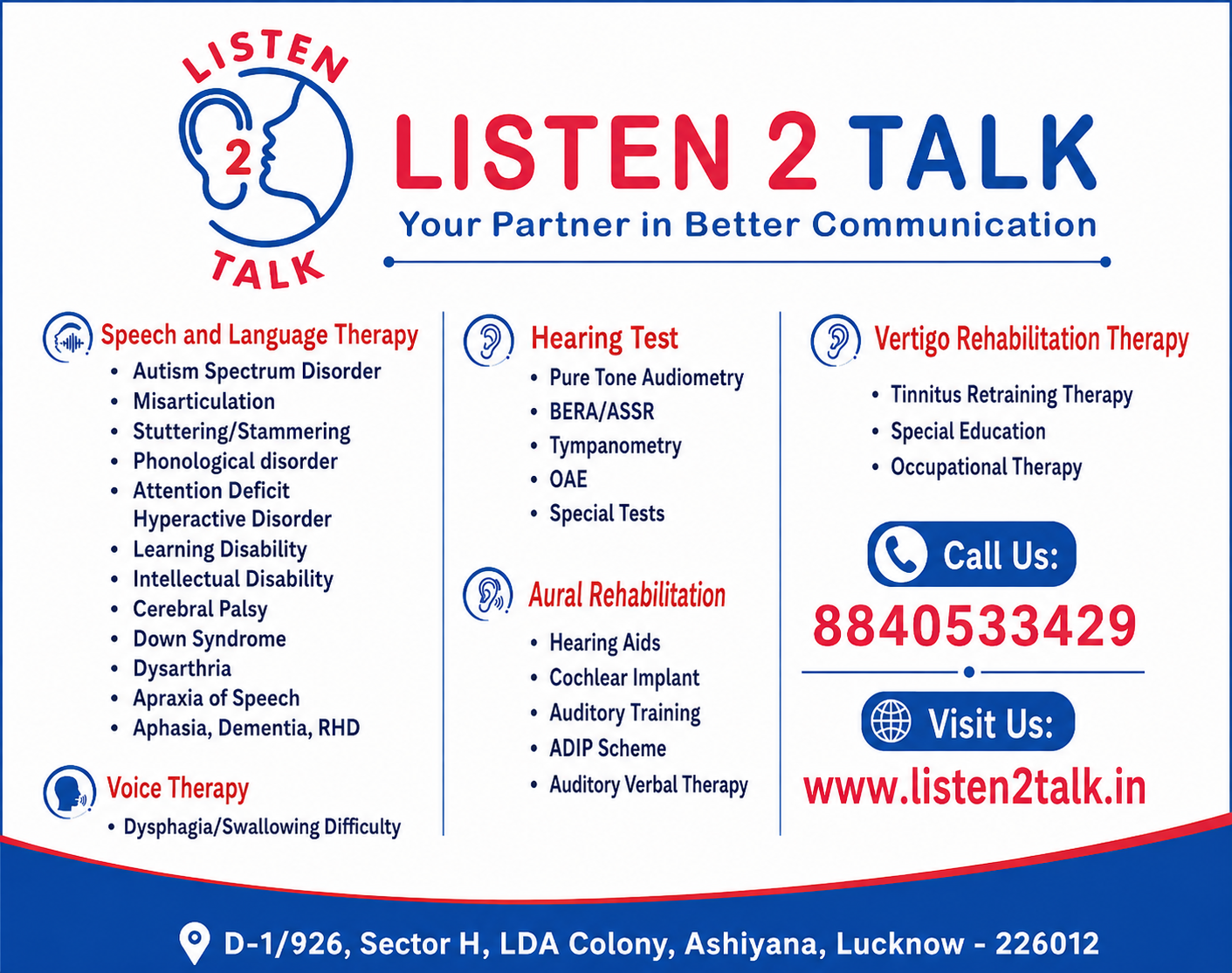 Listen2Talk Ashiyana Lucknow