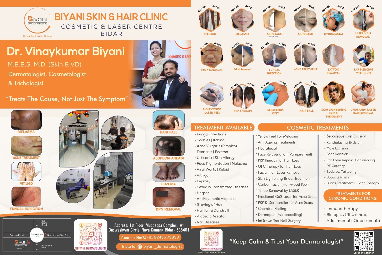 Biyani Skin And Hair Clinic, Cosmetic and Laser Centre Bidar Gandhi Gunj Bidar