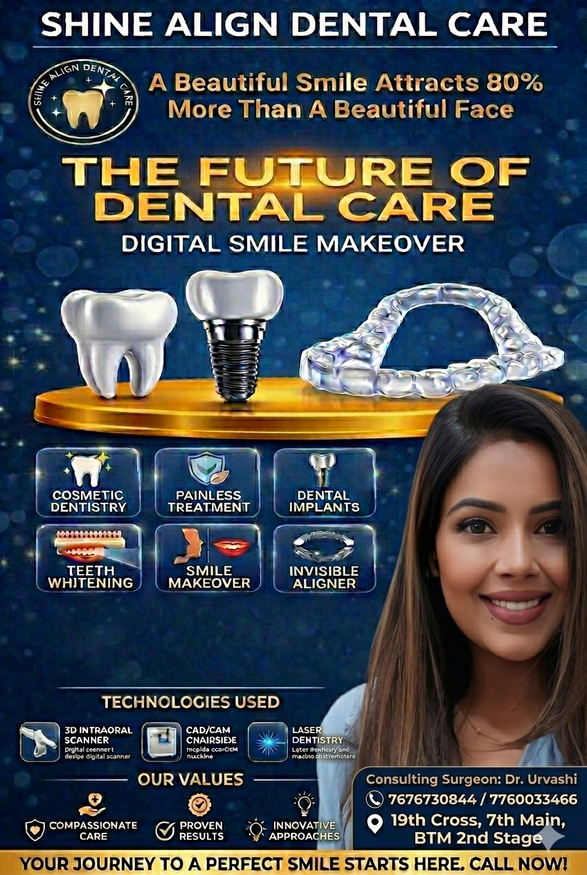 Shine Align Dental Care  BTM Layout 2nd Stage Bangalore