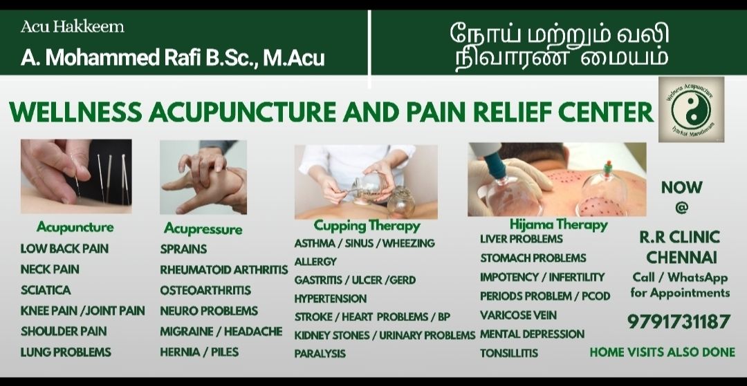 Wellness Acupuncture And Pain Relief Center Thazhambur Chengalpattu