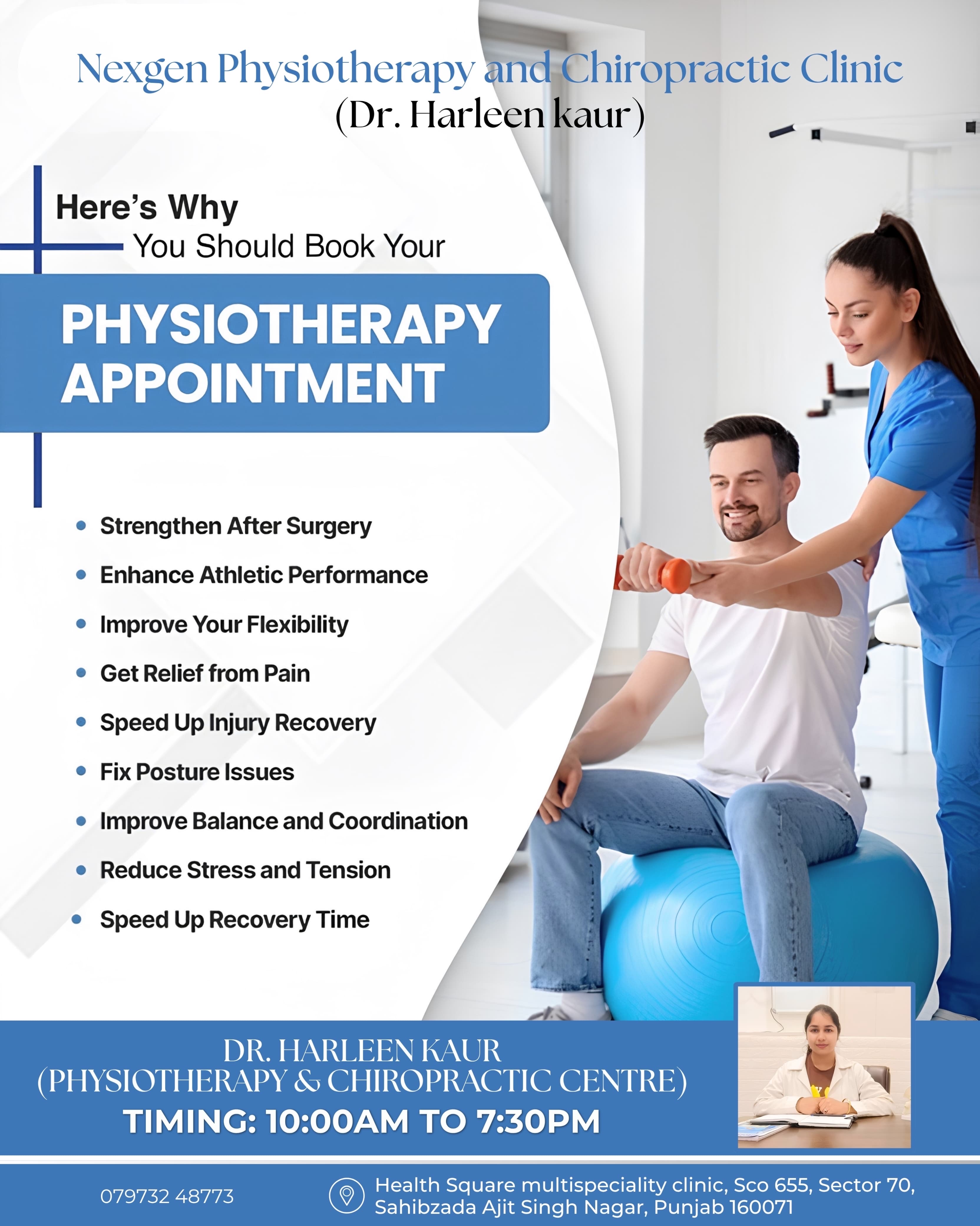 Nexgen Physiotherapy And Chiropractic Clinic Sector - 70 Mohali
