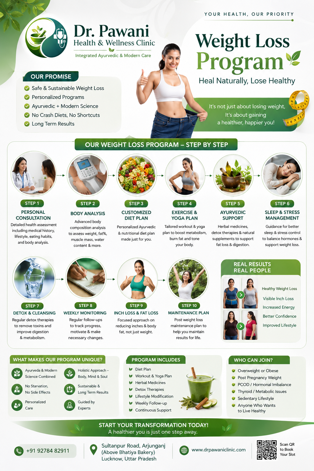 Dr Pawani Health And Wellness Clinic Arjunganj Lucknow